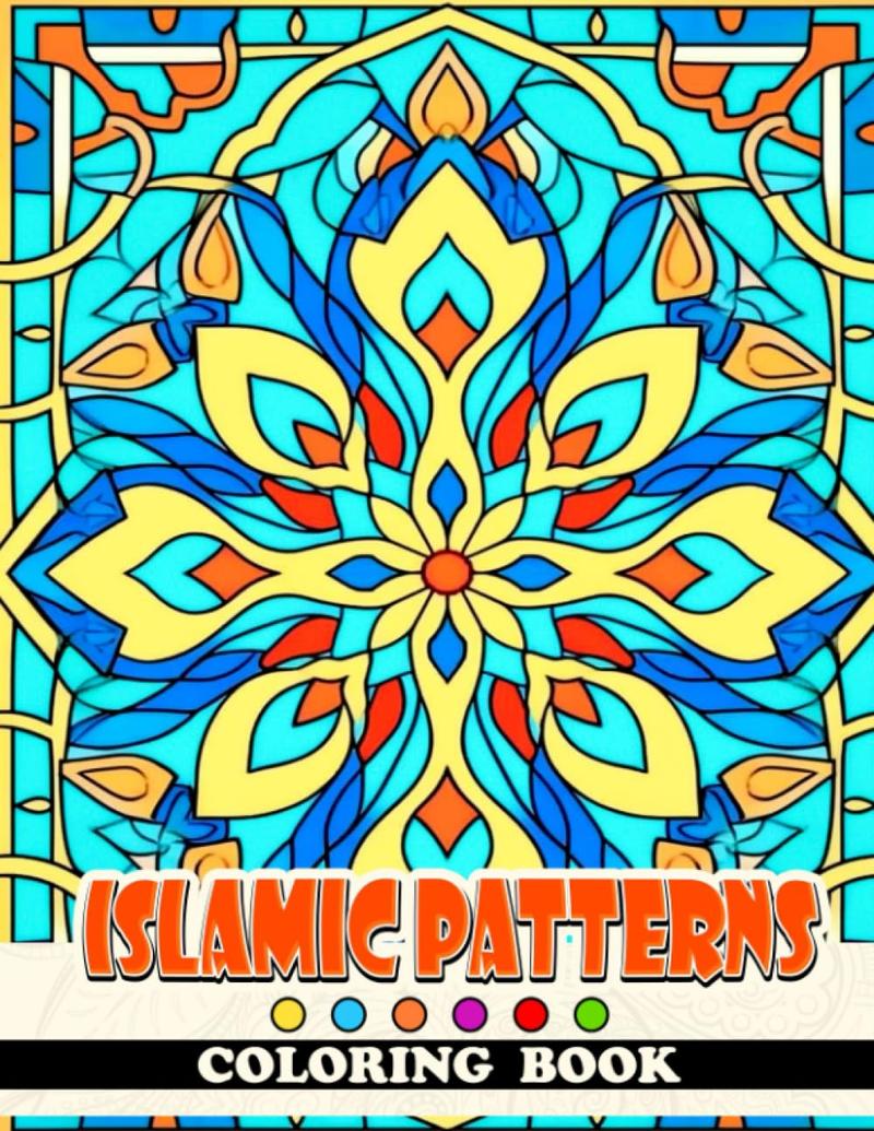 Islamic Patterns Coloring Book: Get Islamic art pattern coloring pages for adults and teens to relax and color. Perfect gifts for friends, women, and white elephant exchanges.